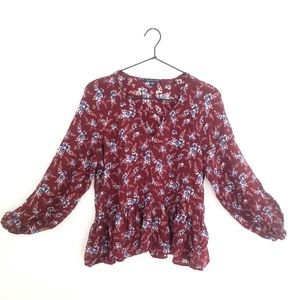 American Eagle peplum top